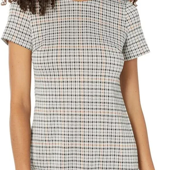 Calvin Klein Houndstooth Dress Size 6 - Picture 2 of 3